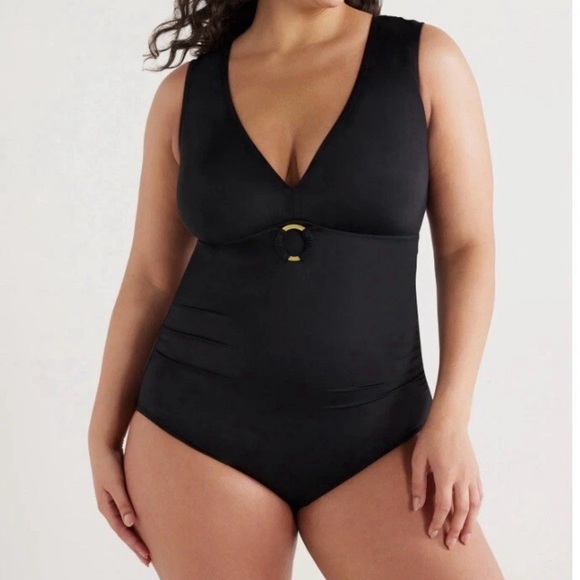Miraclesuit Other - Embrace Your Curves Miraclesuit Brand XL Black Amelia O Ring 1‎ Piece Swimsuit